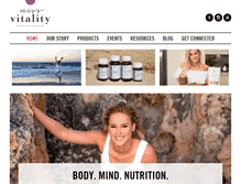 Tablet Screenshot of miss-vitality.com